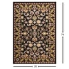 Presto Black Traditional Hand Tufted Wool Carpet 5X7 Feet