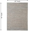 Legant Cotton Rectangle Dhurries Durry  in Multicolour