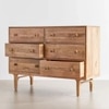 Scalamango Wood Chest Of Drawers In Natural Finish