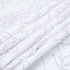 White And Lavender Shade  Floral Cotton 400 Tc Fitted Super King Size Bedsheet With 2 Pillow Covers