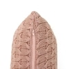 Kelly Knit Pale Pink Cushion Cover  16X16 Inches