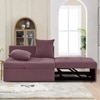 Midora 1 Seater Pull Out Sofa cum Bed  in Peach Colour