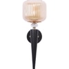 Eliante Mashal Wall Lights Mild Steel & Glass Material Brown & Clear Finish