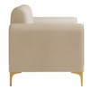 Josbert Velvet 2 Seater Sofa In  Cream Colour