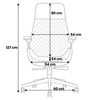 Kepler Brooks Atlas Premium Leatherette Office Desk Chair in Black Colour