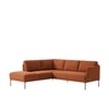 Modernelegance Wood Right Aligned 3-Seater With Upholstery Non Storage Sofa In Brown Colour