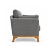 Lorentz Boucle Fabric Lounge Chair in Grey Colour