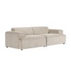 Comforthaven Wood 2 Seater With Upholstery Non Storage Sofa In Beige Colour