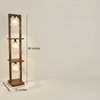 Daffodil Beige Jute Floor Lamp with Beige Jute Base
