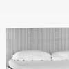 Aztec Solid Wood Queen Non Storage Bed in Grey Colour