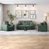 Payton 2 Seater Fabric Sofa in Fern Green Colour