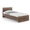 Zoey Non Storage Single Bed In Classic Walnut Finish