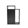 Akari Engineered Wood Bedside Table in Wenge Finish