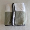 Iris White & Green Checkered Cotton Double Bed Dohar Reversible 2 Layer Size 240 X 220 Cms