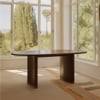 Gahana Solid Wood Dining Table in Brown Colour