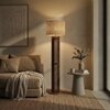 Ventus Beige Jute Floor Lamp with Beige Jute Base