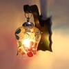 Devansh Solid Wood Electric Wall Light in Brown Colour with Multi Shade Count of 1 Light