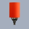 Devansh Metal Electric Wall Light in Antique Gold Colour with Orange Shade Count of 1 Light