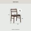 Scandinavian Bonnie Dining Chair Cocoa Finish