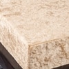 Houston Sheesham Wood Stool with Ivory Sparkle Velvet Cushion