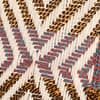 NatWest Sheesham Wood Vintage Balcony Chair in Multi Colour Chindi and White Rope Canning