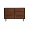 Scandinavian Hutto Small Sideboard Walnut Finish