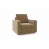 Apollo Compact Sofa (Colour : Fawn Velvet, Cushion : Soft, Back Type : Regular, Seater : 2+1+1)