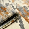 Aubree Orange Abstract Hand-Tufted Viscose 5X3 Feet Carpet