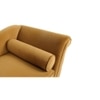 Kabera Velvet Chaise Launger in Yellow Colour