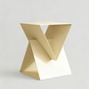Triora Metal Side Table in Off White Colour