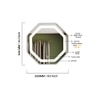 Aluminium LED Octagon Decorative wall mirror by elegant arts and frames (Mirror size 500 mm)