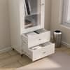 Hexa Engineered Wood Bookshelf Wooden Multipurpose Storage Rack in Frosty White Colour