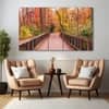 The Castle Decor Bridge Forest Spring Wall Art Set of 5 27x48 Inch