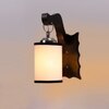 Devansh Solid Wood Electric Wall Light in Brown Colour with Multi Shade Count of 1 Light