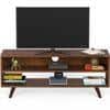 Leo Engineering Wood Floor Standing Tv Entertainment Unit In Brown Maple Finish