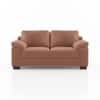 Esquel Premium 2 Seater Fabric Sofa in Mocha Mouse Velvet Colour