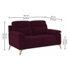 Niwara Velvet 2 Seater sofa in  Red wine color