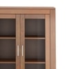 Carnegie Display Cabinet in Amber Walnut Finish