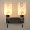 Eliante Modern Wall Lights Mild Steel & Glass Material Silver, Chrome & White Finish