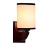 Devansh Solid Wood Electric Wall Light in White Colour with White Shade Count of 1 Light