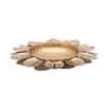 Lotus Cut Urli Set Of 3 In Gold Colour