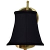 Devansh Gold Wall Mounted Lamp With Black Cotton Shade