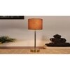 Grey cotton with Metal Gold Table Lamp