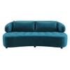 Henry Velvet 3 Seater Sofa T Blue Color