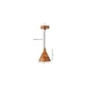 Teak Wood Cased Pendant Light
