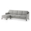 Abbey Sectional Sofa (Colour : Vapour Grey, Cushion : Soft, Seater : Left Aligned 3 Seater + Left Aligned Chaise)