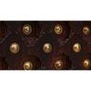 paulo solid wood mirror in brown colour