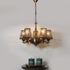 Devansh Dual Steel Metal  Wallmounted Lamp With Cotton Steel Metal  Shade