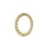 Gleaming Stainless Steel Wall Mirror Gold colour
