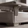 The Horizon Executive Dual Tier MDF Coffee Table Warm Metallic Taupe